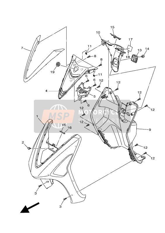 2TDF842M01P4, Cover 1, Yamaha, 0